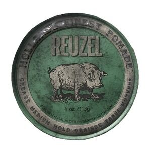 Reuzel Green Pomade Grease Medium Hold 4 oz Tin Tea Tree Oil Men's Grooming